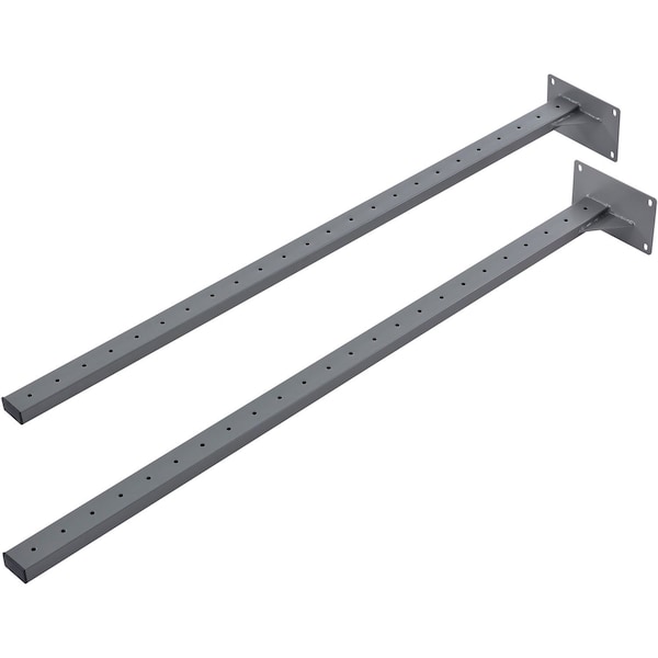 Global Industrial Steel Uprights, Gray, 2PK 606940GY - main